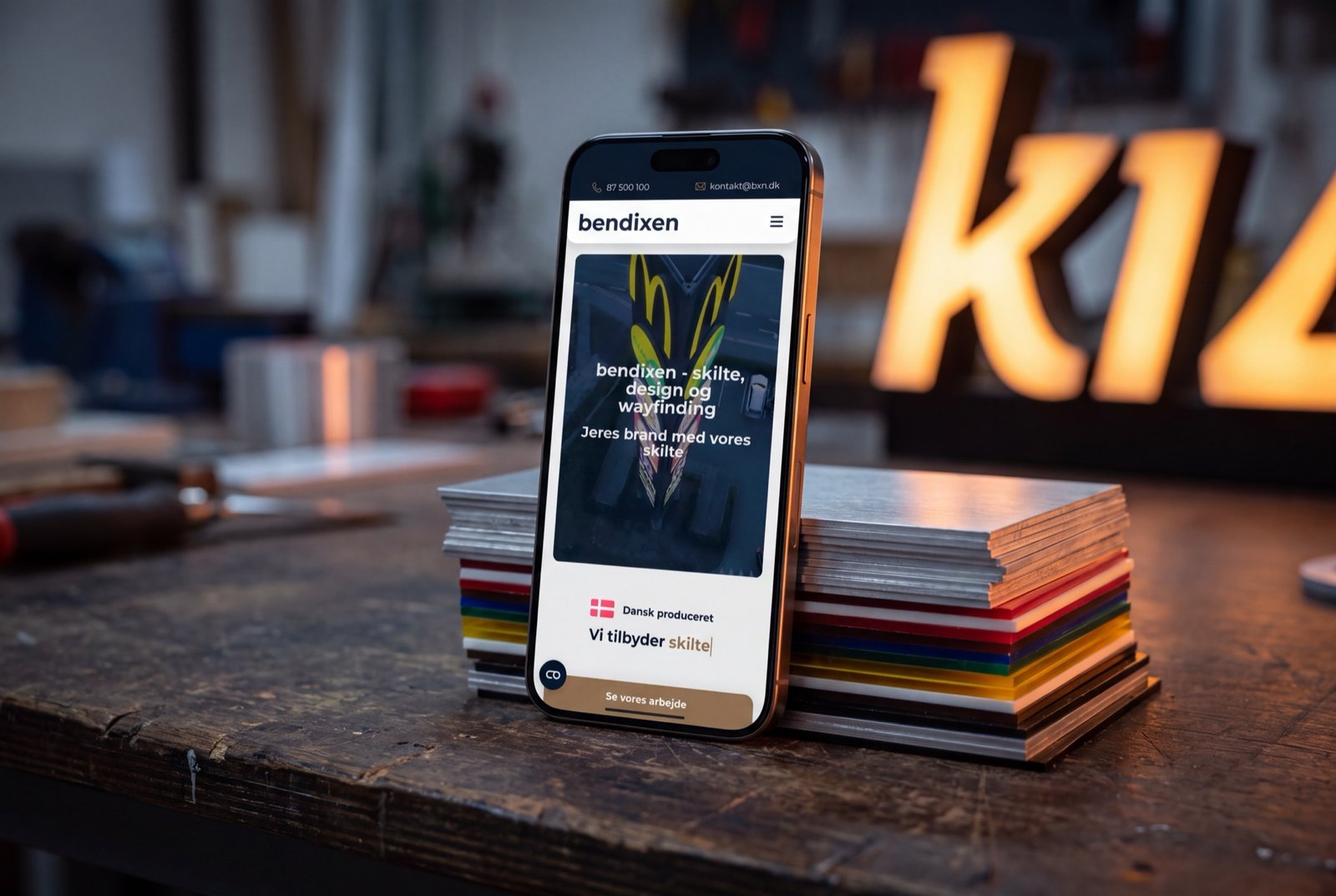 Bendixen – mobilvisning på iPhone