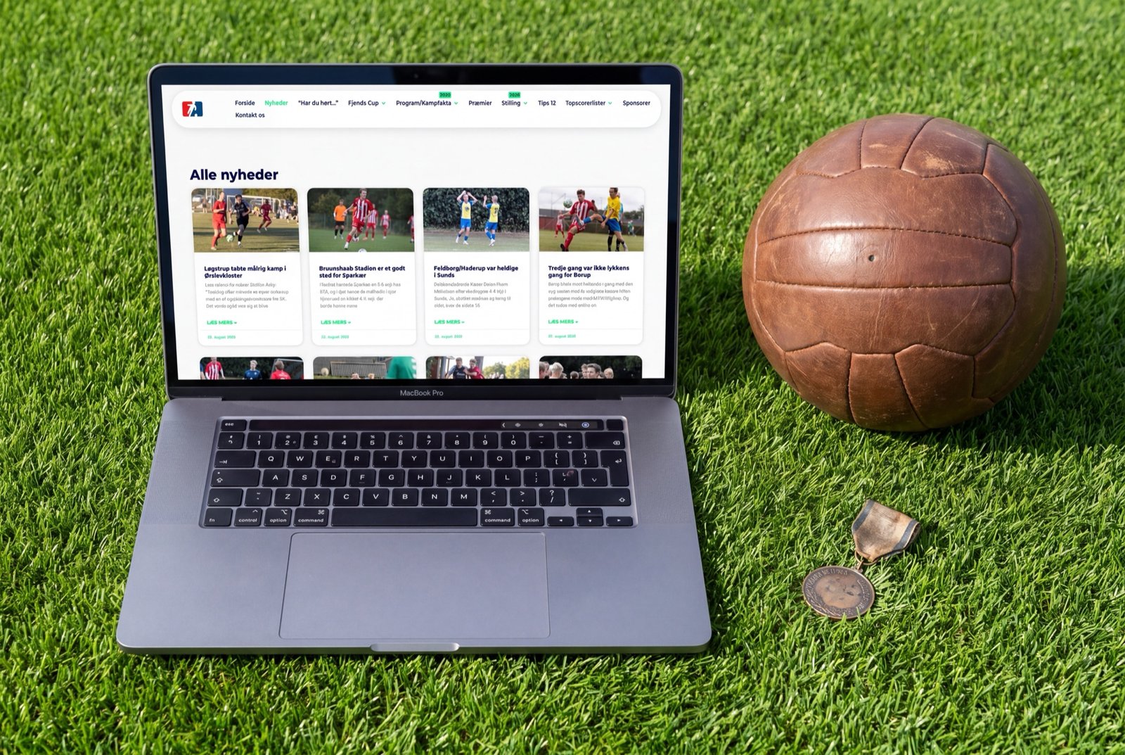 Fjends Cup – nyheder vist på MacBook